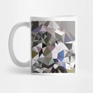 Davy Grey Abstract Low Polygon Background Mug